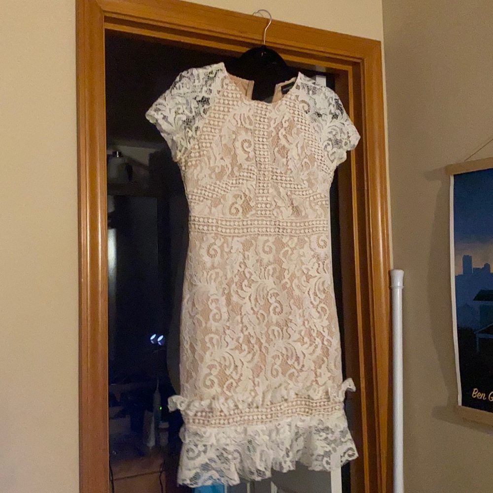 White lace dress